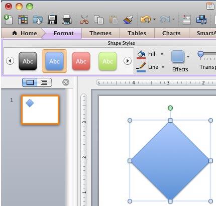 Format tab of the Ribbon