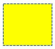 Shape with Square dot Dash style applied to the outline