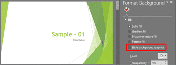 Format Slide Background in PowerPoint 2016 for Windows