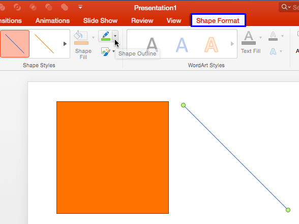 Drawing Tools Format tab of the Ribbon Drawing Tools Format tab of the Ribbon