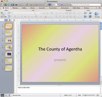 Learn PowerPoint 2011 for Mac: Gradient Fills for Slide Backgrounds
