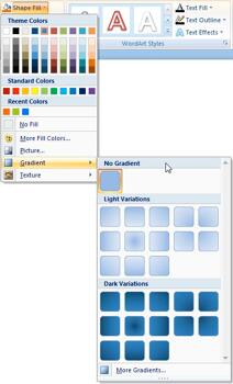 Gradient Fills for Shapes in PowerPoint 2007