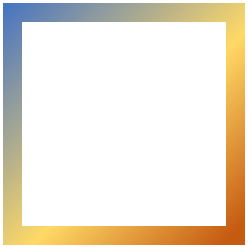 Gradient style applied to the Rectangle shape outline