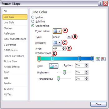 Learn PowerPoint 2010: Gradient Shape Outlines