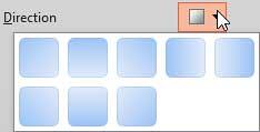 Direction options Direction options