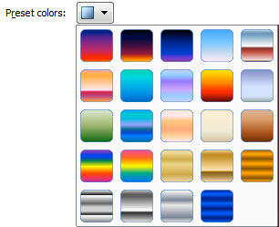 Preset colors