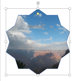 Shape with picture fill