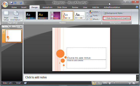 Slide Background Styles In Powerpoint 07 For Windows