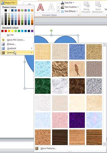 Learn PowerPoint 2010: Add Texture Fills to Shapes in PowerPoint