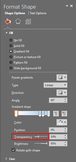 Set Transparency for gradient stops