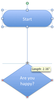 Using Flowchart and Connector Shapes Together in Office 2011 for Mac