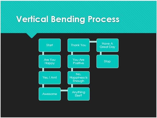 Vertical Bending Process SmartArt