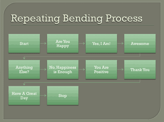 Repeating Bending Process SmartArt Repeating Bending Process SmartArt