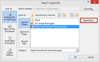 Linking to Another Presentation in PowerPoint 2013 for Windows