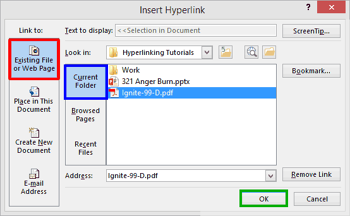 Linking to Any File in PowerPoint 2013 for Windows
