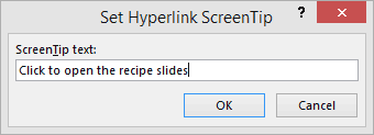 Set Hyperlink ScreenTip