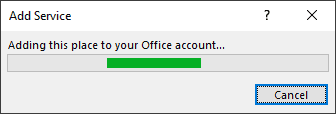 Link a service to your Microsoft Office account