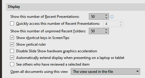 Explore Display options in PowerPoint 365 - Indezine Explore Display options in PowerPoint 365