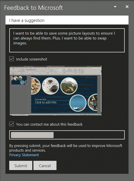 Request a feature from Microsoft - Indezine Request a feature from Microsoft
