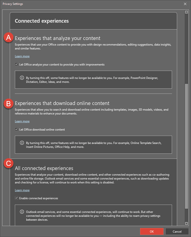 Privacy Settings