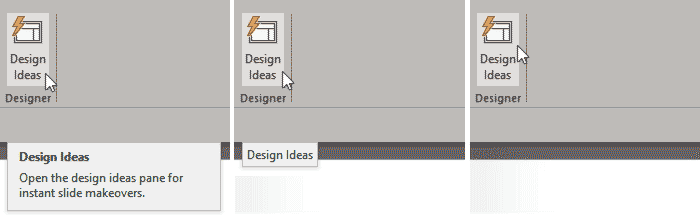 Three options for ScreenTips