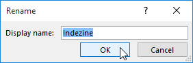 Rename the new tab Rename the new tab