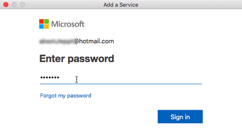 Type your password