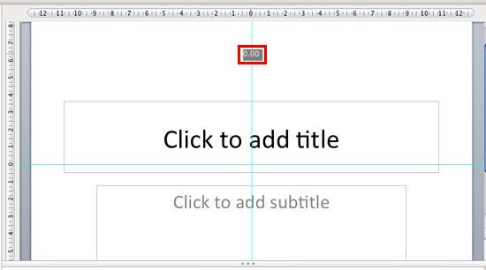 Selected guide's position indicated on cursor