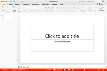 Changing Interface Color in PowerPoint 2016 for Mac