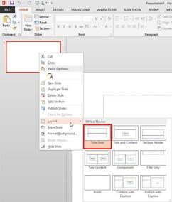 Learn PowerPoint 2013 for Windows: Change Slide Layout