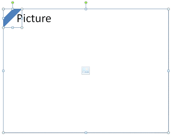 Playing on a picture placeholder's corner