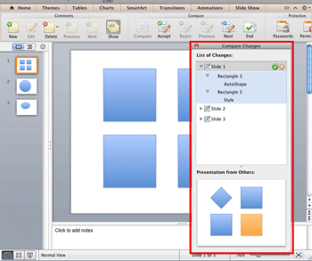 Learn PowerPoint 2011 for Mac: Comparing and Merging Presentations