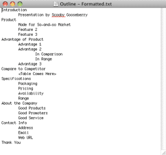 PowerPoint Basics: Creating Outlines in TextEdit on Mac OS X
