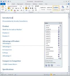 Learn PowerPoint: Creating PowerPoint Outlines in Microsoft Word 2010