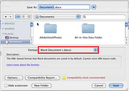 Save As dialog box