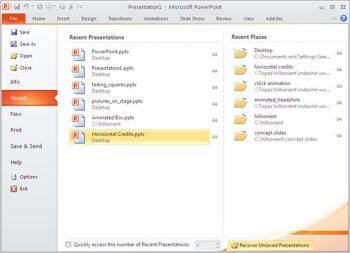 Learn PowerPoint 2010: Backstage View and Save Options
