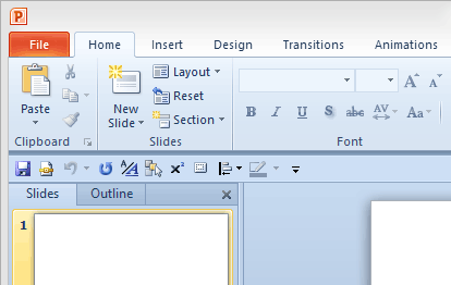 Blue color applied to the interface