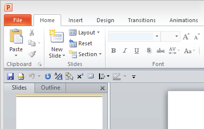 Silver color applied to the interface