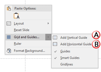 Guide Options in PowerPoint 2016 for Windows