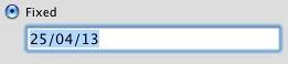 Fixed radio button selected