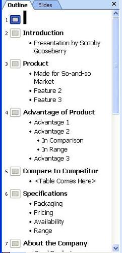 Learn PowerPoint 2003: Import Outlines in PowerPoint