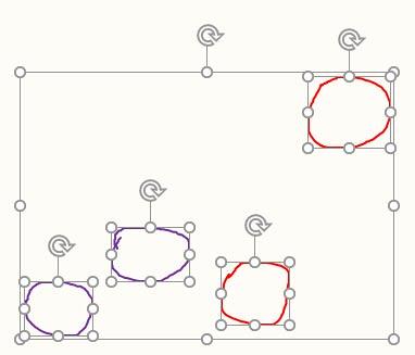 Ungrouped shapes Ungrouped shapes