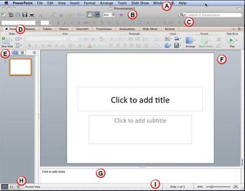 Learn PowerPoint 2011: PowerPoint 2011 for Mac Interface