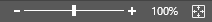 Zoom slider on the Status Bar