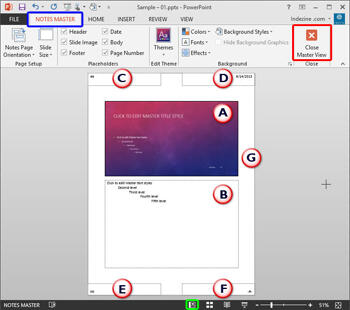 Learn PowerPoint 2013 for Windows: Notes Master View