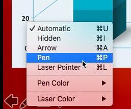 Pen tool being selected