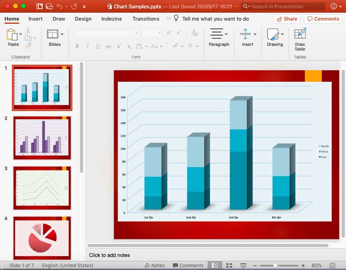 Annotate PowerPoint slides using pens tool 