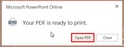 PDF is ready to print