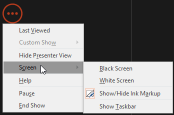 More slide show options