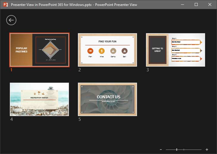 Slides stack Slides stack